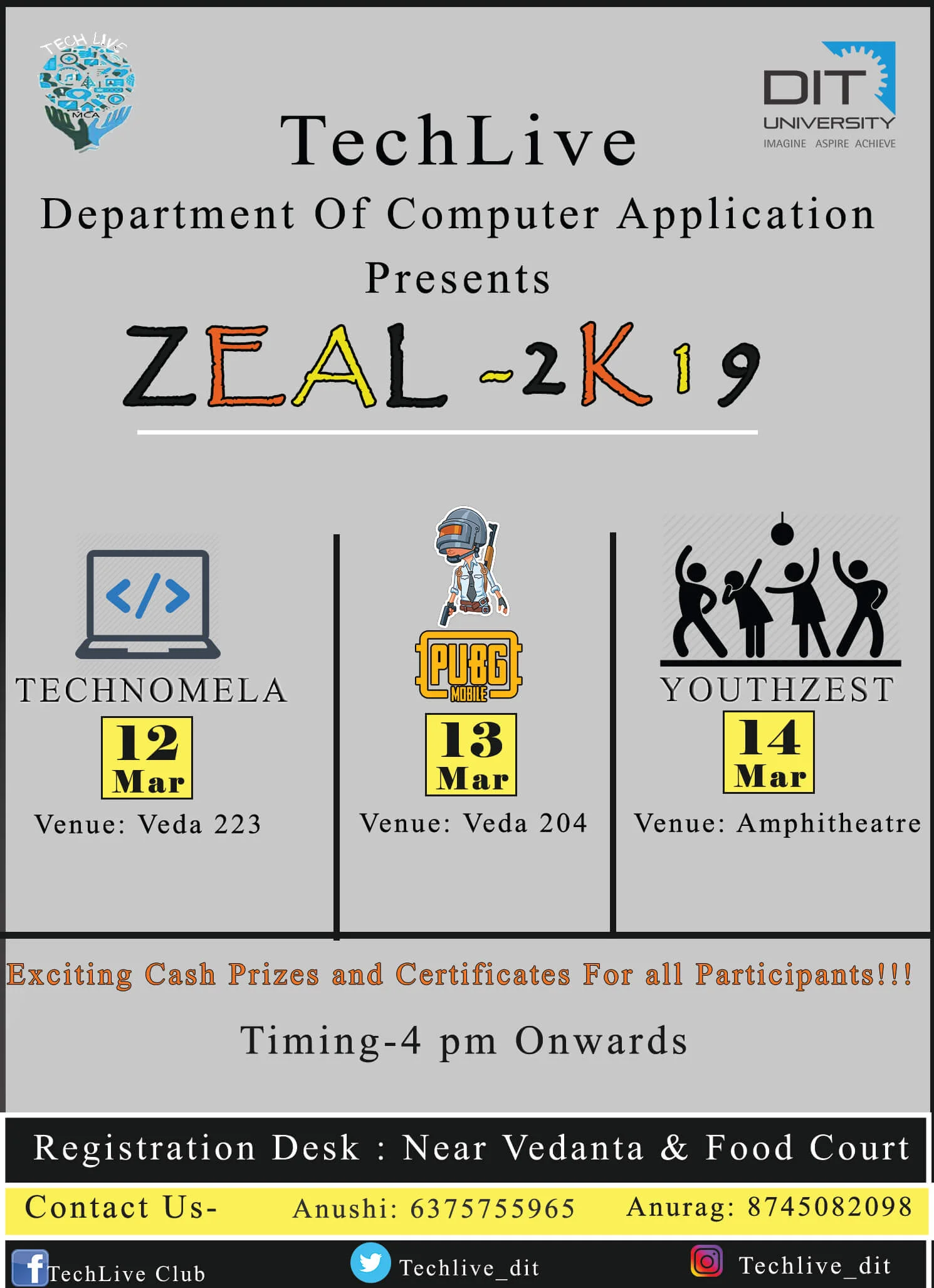 3 day 'ZEAL-2K19' by TechLive Club