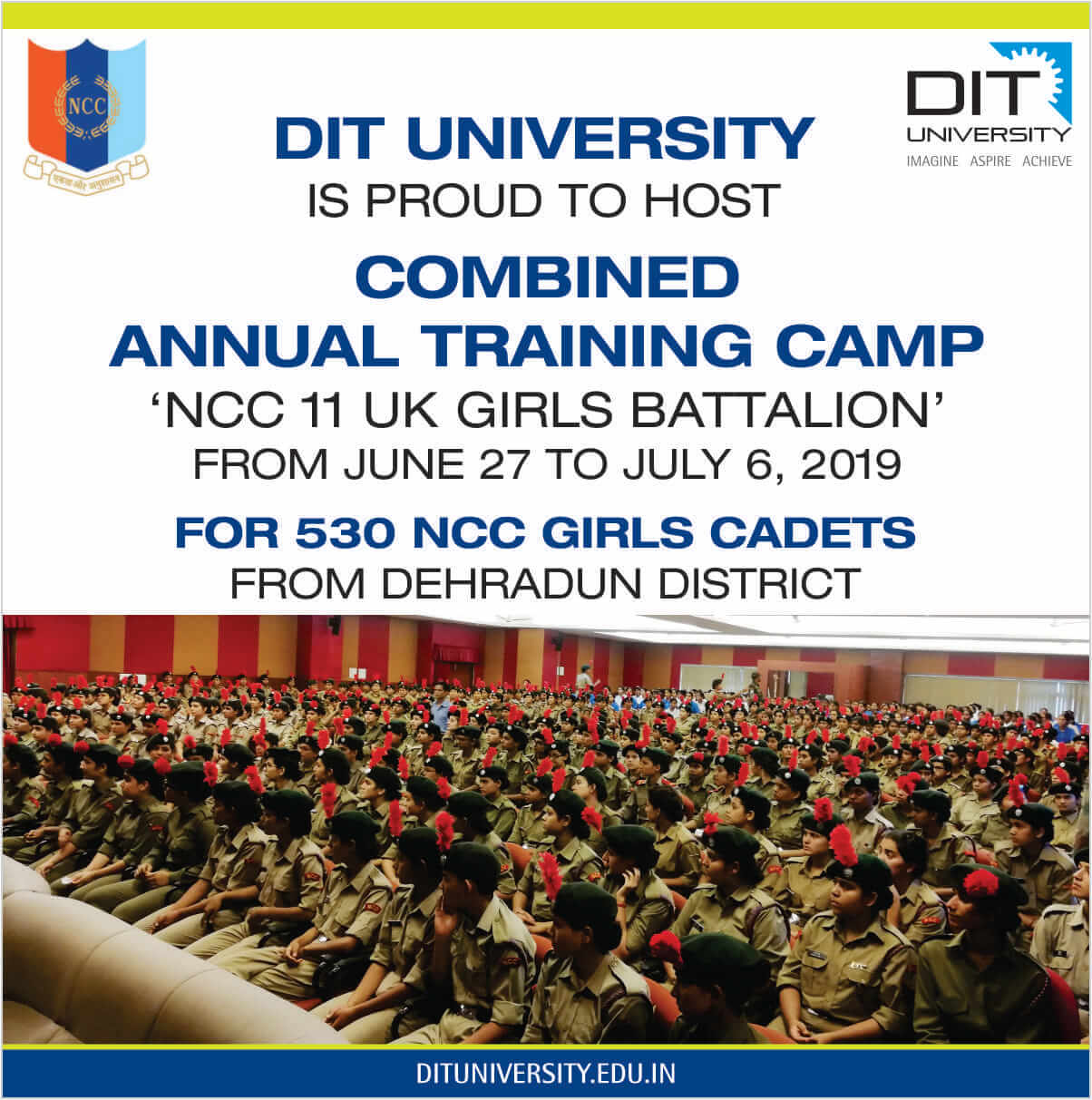 10 Days NCC Annual Training Camp (ATC) at DIT University