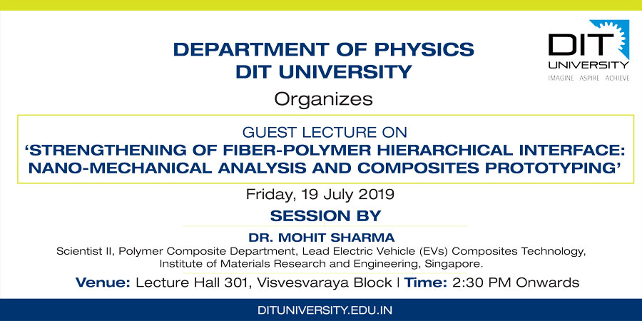 Guest Lecture on "Strengthening of Fiber-Polymer Hierarchical Interface: Nano-mechanical Analysis and Composites Prototyping"