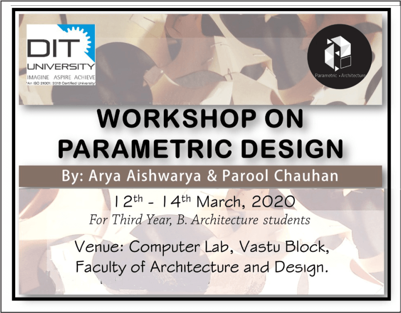 Workshop on 'Parametric Design'
