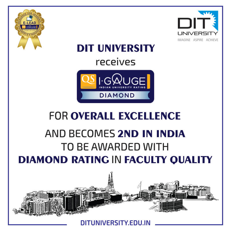 DIT University is proud to receive QS-IGAUGE ‘DIAMOND’ Rating for its 'Overall Excellence'