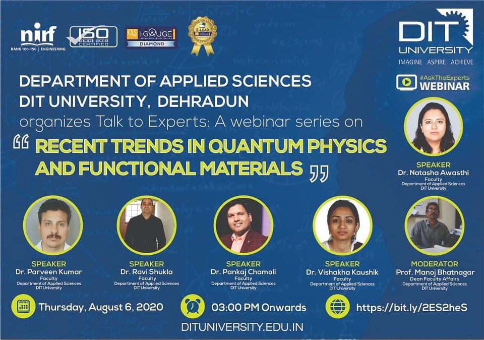 Webinar on 'Recent Trends in Quantum Physics and Functional Materials'