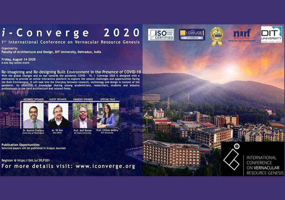 1st International Conference on Vernacular Resource Genesis - i-Converge 2020