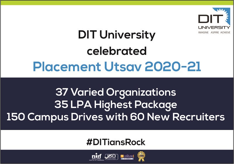 Celebrating Placement Utsav for 2020-21 Batch of #DITians
