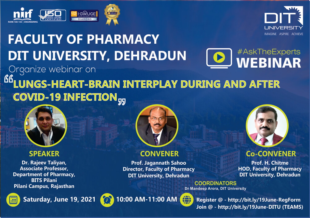 Webinar : Lungs-Heart-Brain Interplay During and After COVID-19 Infection