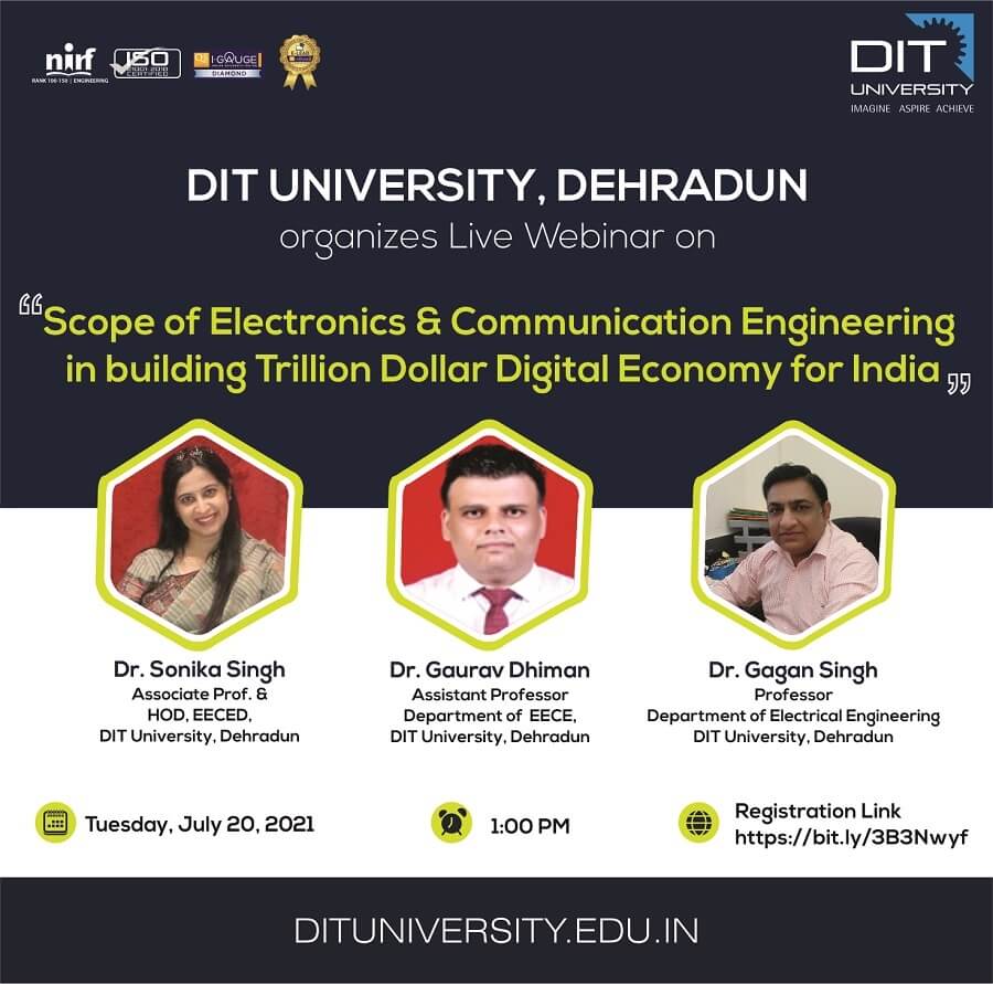 Webinar: Scope of Electronics & Communication Engineering in building Trillion Dollar Digital Economy for India