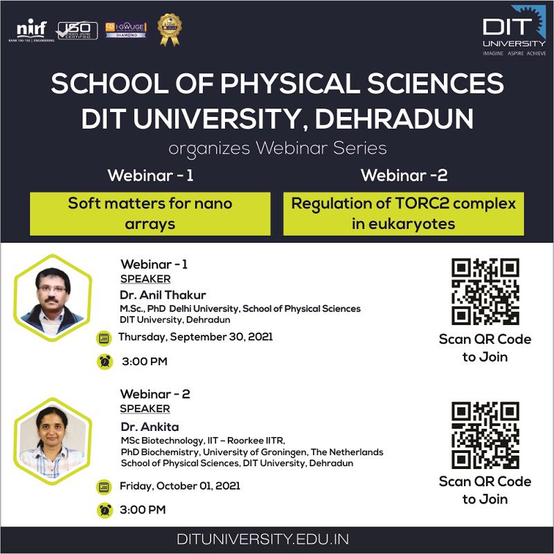 Webinar Organizes - School Of Physical Sciences DIT University