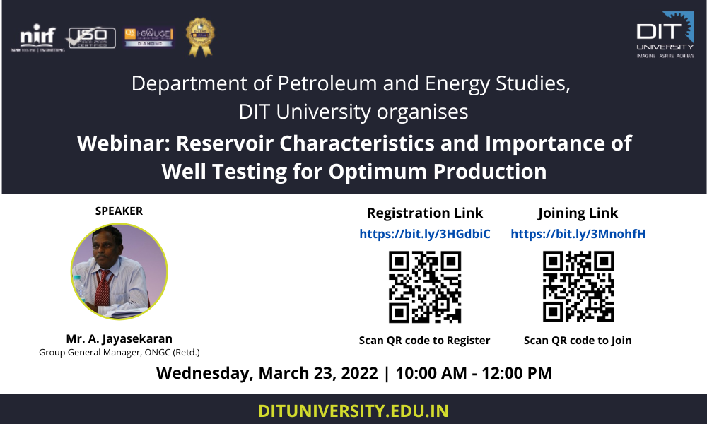 Webinar: Reservoir Characteristics and Importance of Well Testing for Optimum
