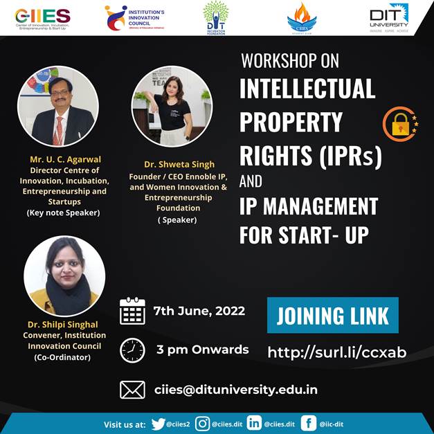 Workshop on Intellectual Property Rights (IPRs) and IP management