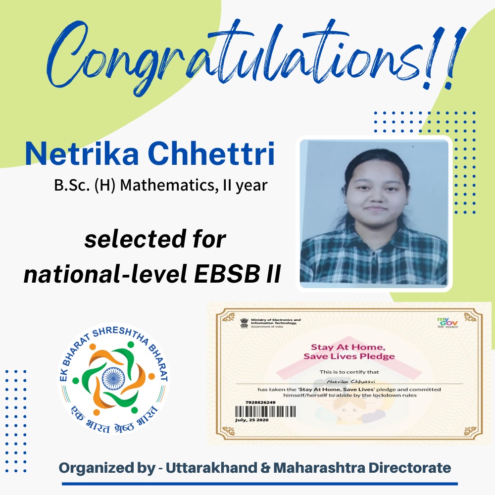 Selected for National - Level EBSB II
