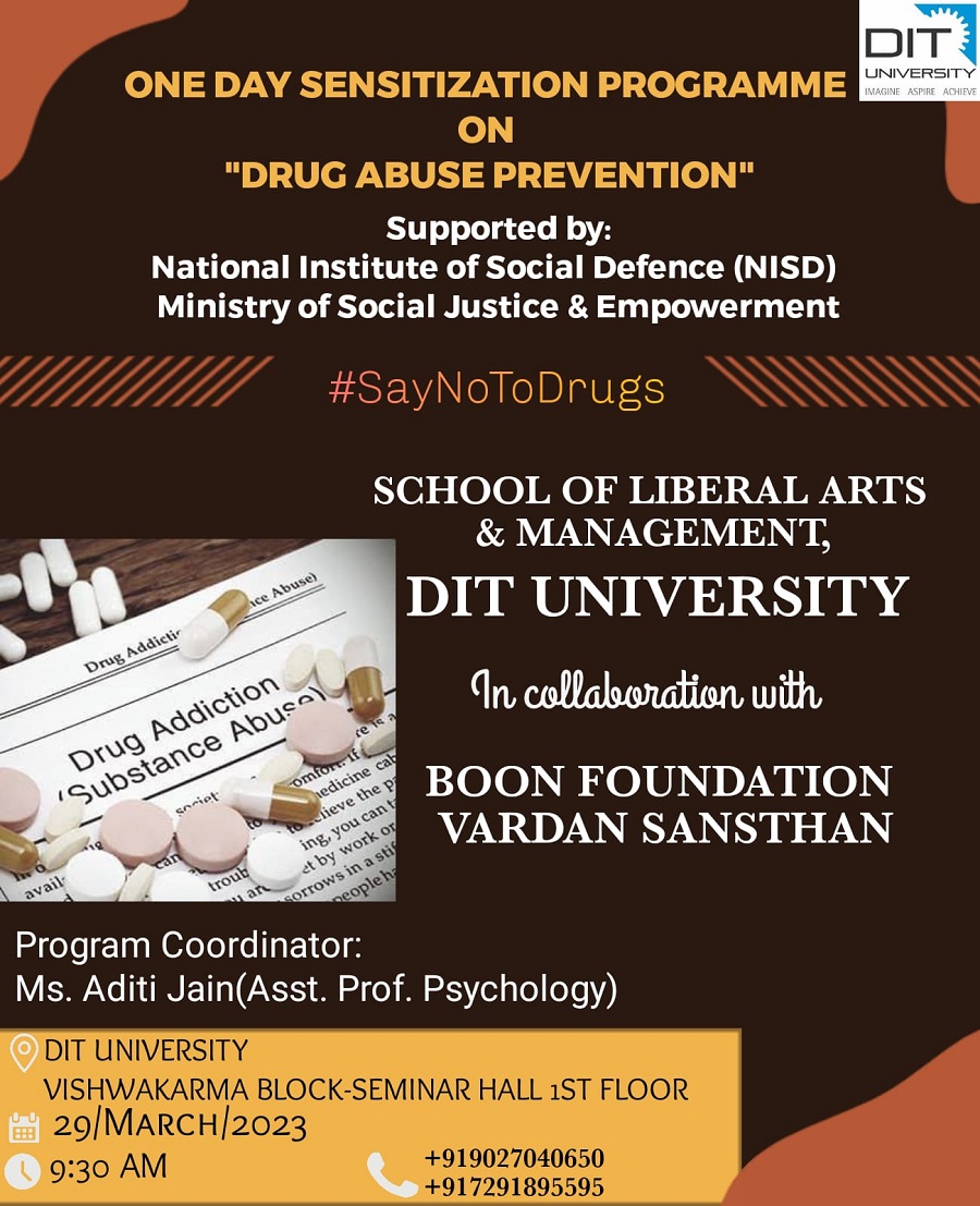 One Day Sensitization Programme on "DRUG ABUSE PREVENTION"