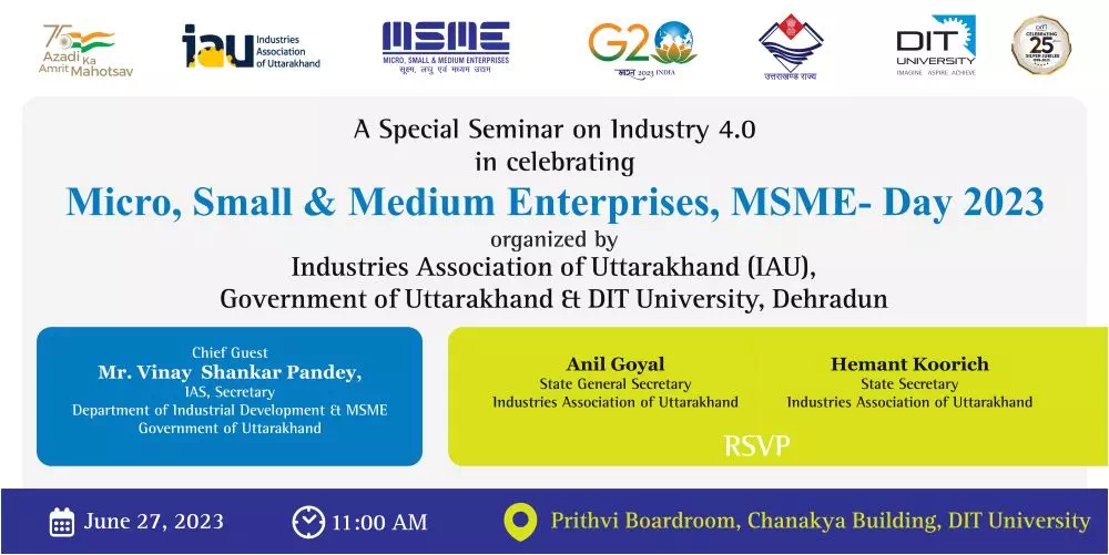 A special Seminar on Industry 4.0 Micro, Small & Medium enterprises, MSME, June 27,2023