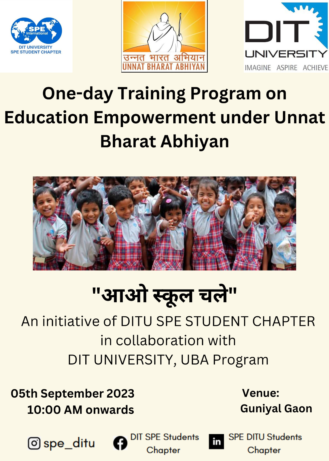One-day training Program on Education Empowerment Under Unnar Bharat Abhiyan - On 5th Sep 2023