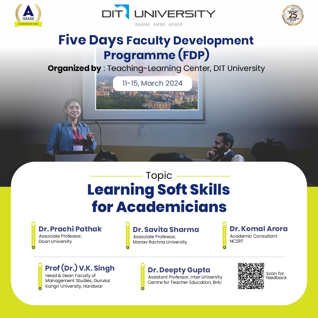 FDP: Learning Soft Skills for Academicians, March 11–15, 2024