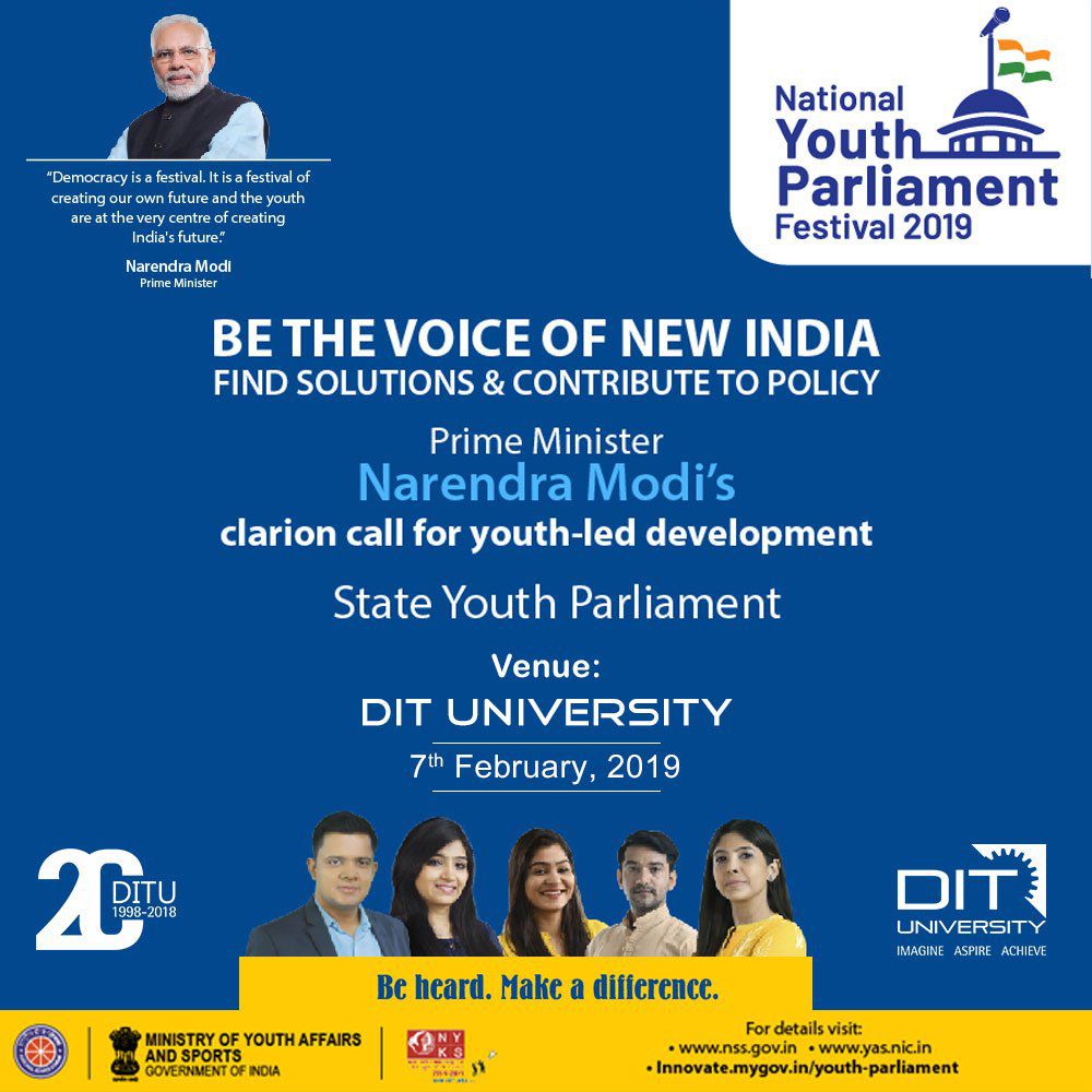 "State Youth Parliament", Uttarakhand in association with Ministry of Youth Affairs and Sports