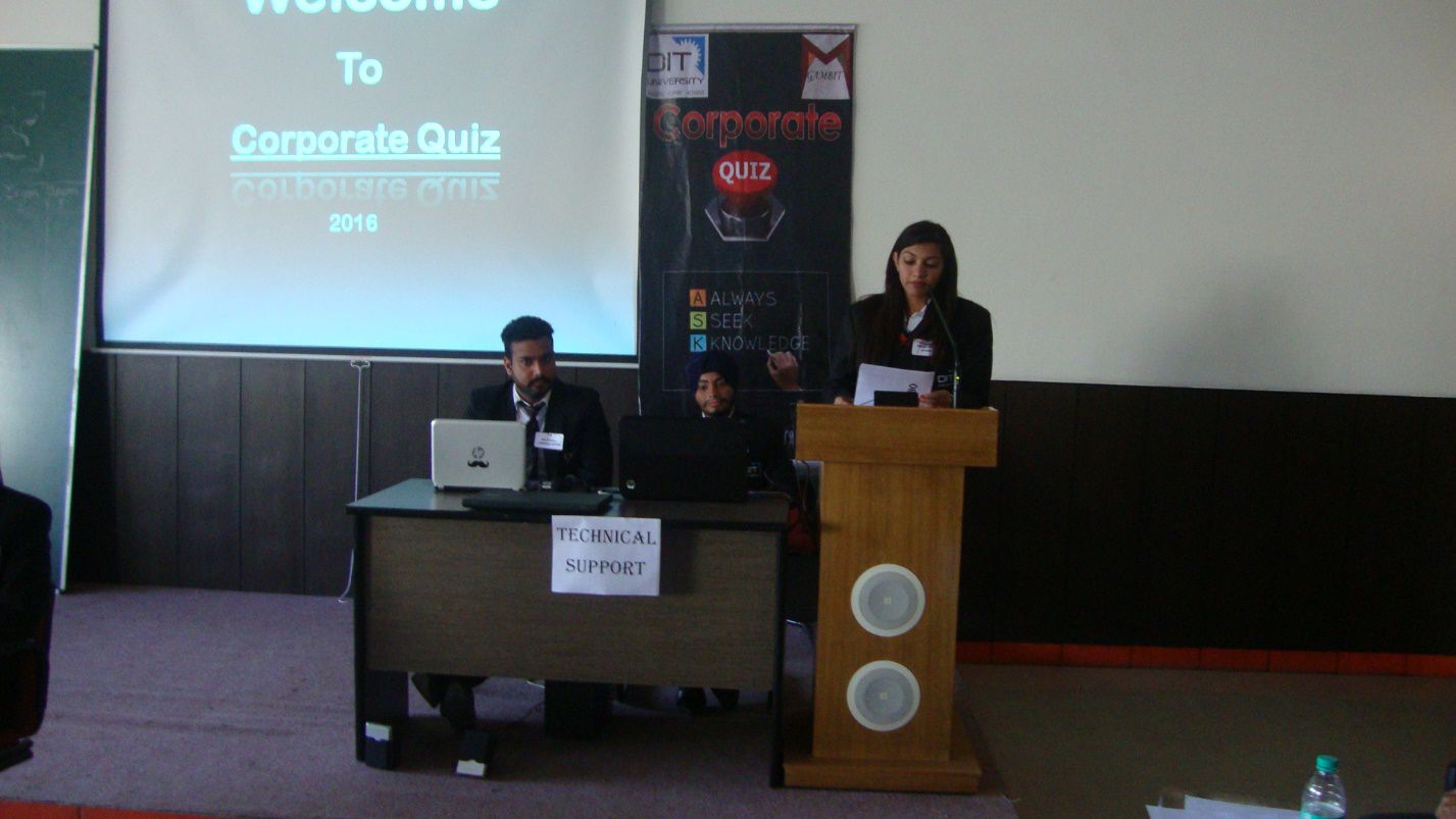 Prerna Sethi, Prize for organizing Corporate Quiz