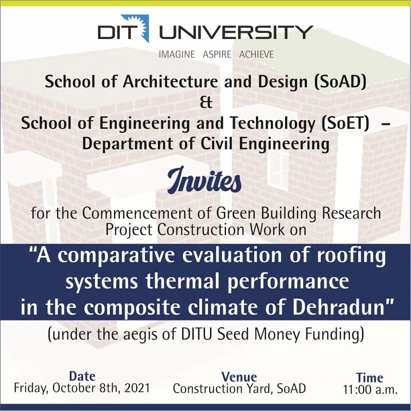 Commencement of Green Building Research Project Construction Work