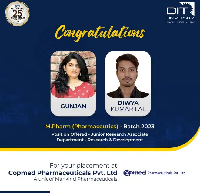 Placement at Copmed Pharmaceuticals Pvt. Ltd.