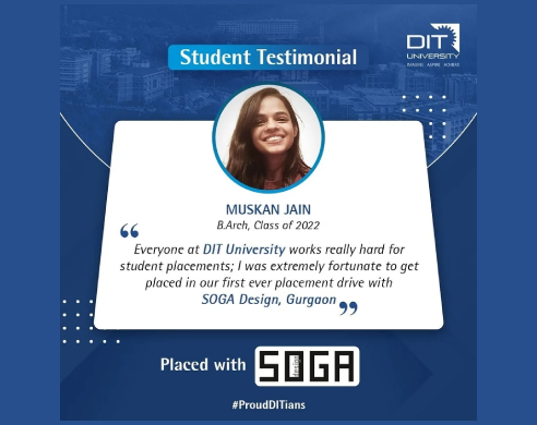 B.Arch Student placement at SOGA Design